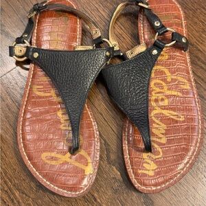 Sam Edelman Black Leather Sandals